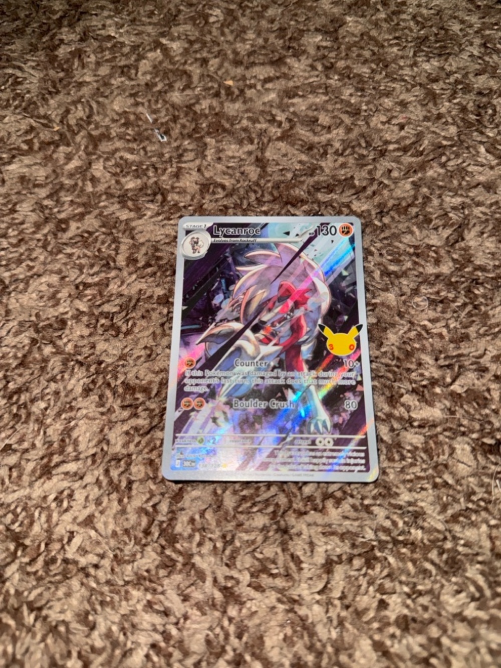 Lycanroc 138/128 - Illustration Rare Pokemon 30th Anniversary